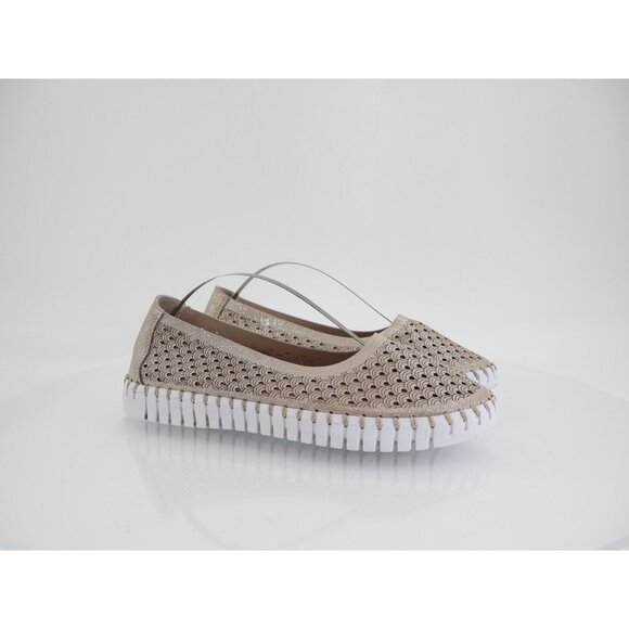 Ilse Jacobsen Women Tulip Bit Platform Slip On Shoe Size 40 10 Tan Metallic - Picture 1 of 12